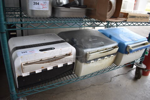 ALL ONE MONEY! Tier Lot of 3 Various Poly Wall Mount Paper Towel Dispensers