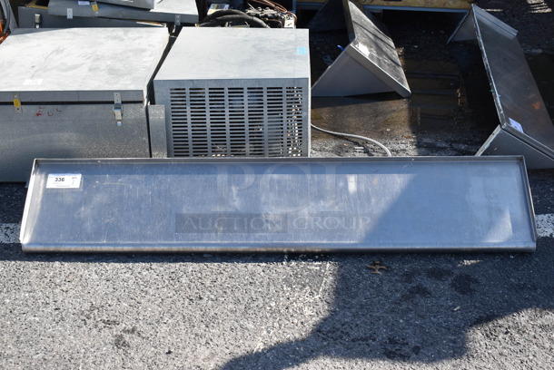 Stainless Steel Shelf w/ Wall Mount Brackets. 60x12x9 - Image 1 of 3