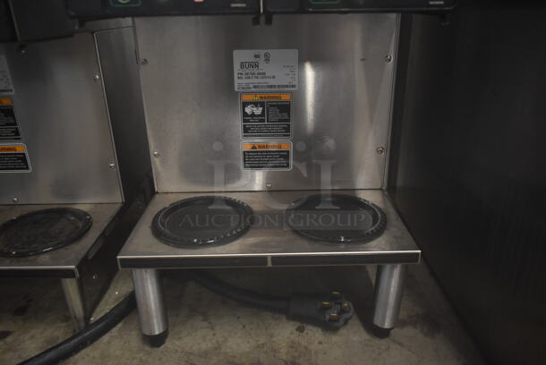 2015 Bunn AXIOM 2/2 TWIN Stainless Steel Commercial Countertop 4 Burner Coffee Machine. 120/208-240 Volts, 1 Phase.  - Image 2 of 4