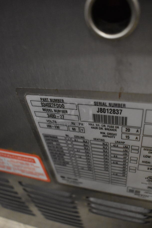 Taylor 340D-27 Commercial Stainless Steel Electric Countertop Frozen Drink Machine With One Hopper. 208-230V, 1 Phase. - Image 6 of 6