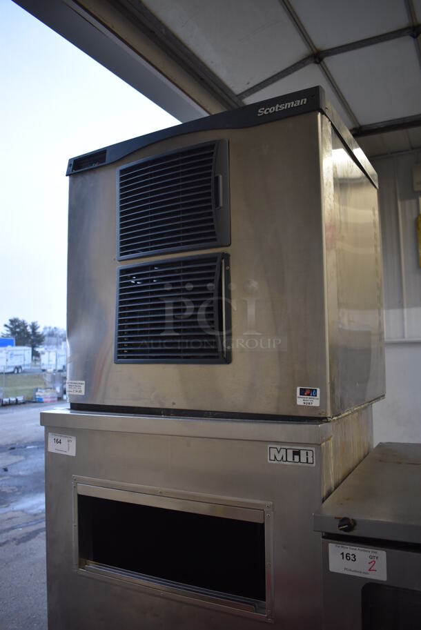 Scotsman C0830SA-32B Stainless Steel Commercial Ice Head on Commercial Bin. 208/230 Volts, 1 Phase. 30x35x99 - Image 3 of 9