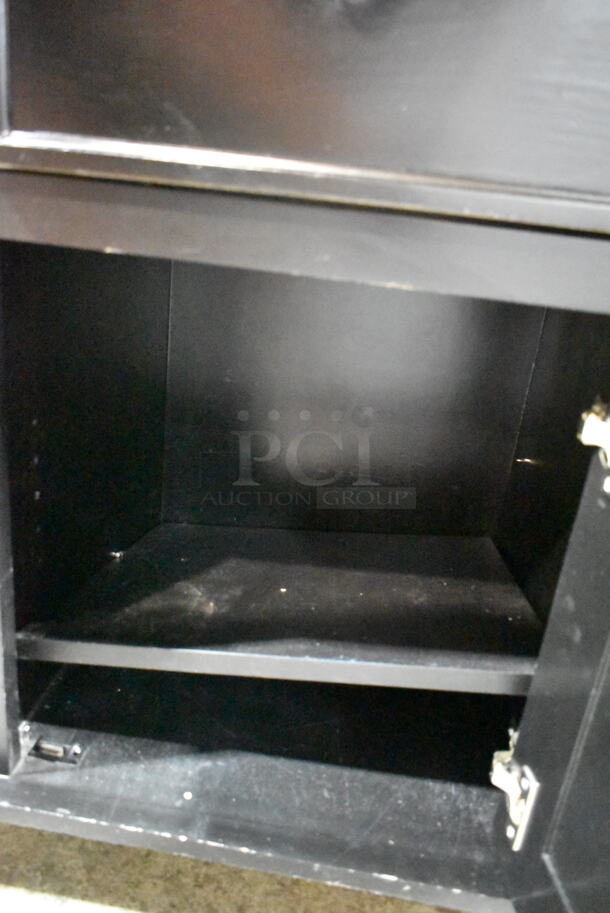 Counter w/ Wooden Countertop, Door and 3 Drawers.  - Image 7 of 8