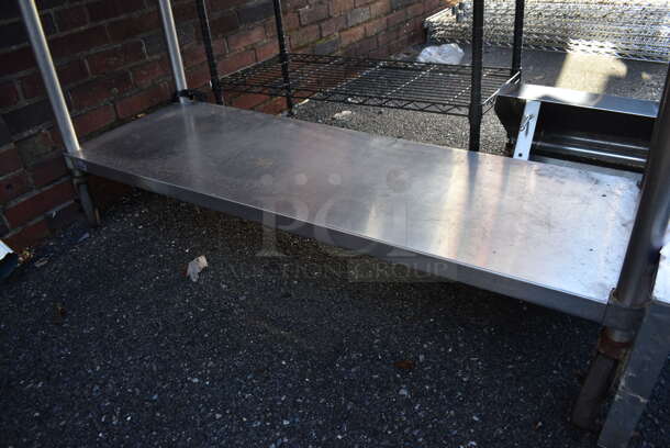 Stainless Steel Table w/ Commercial Can Opener Mount and Under Shelf on Commercial Casters. 60x24x36 - Image 4 of 5