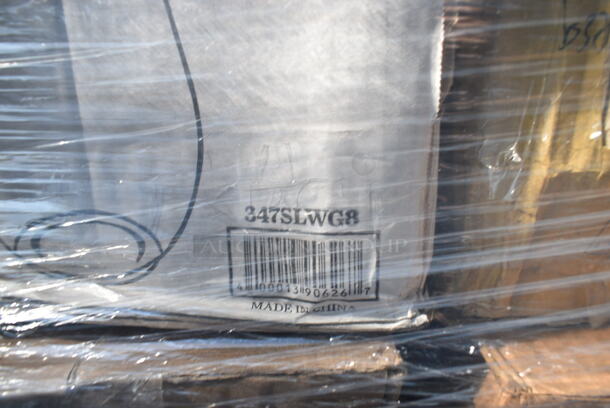 PALLET LOT of 31 BRAND NEW Boxes Including 966UPWIDEKFT-500 OneUp by Choice Kraft 2-Ply Wide Interfold 6 1/2" x 8 1/2" Dispenser Napkin - 6000/Case, 127SB32COMBO Choice 32 oz. Clear Plastic Salad Bowl with Lid - 150/Case, 347TCL9 Choice 9 oz. Clear Disposable Plastic Tumbler - 500/Case, 130BKFKSH Choice Black Heavy Weight Wrapped Plastic Cutlery Pack - 500/Case, 347SLWG8 Visions 8 oz. Heavy Weight Clear Plastic Stemless Wine Glass - 64/Case, 127RDTFLBULK Choice Microwavable Translucent Customizable Recessed Fit Deli Lid - 500/Case, 500LFLAT32 Choice Clear Plastic Flat Lid with Straw Slot - 32 oz. - 500/Case, 5014046XXH Lavex Pro 45 Gallon 3 Mil 40" x 46" Low Density Heavy-Duty Industrial Contractor Black Trash Bag / Can Liner - 50/Case, 394325M Noble NexGen Powder-Free Disposable Blue Hybrid 3 Mil Thick Gloves - Medium - 1000/Case, 500TO993C3 Choice 9" x 9" x 3" Microwaveable 3-Compartment Black / Clear Plastic Hinged Container - 100/Case, 395OP EcoChoice Compostable Sugarcane / Bagasse 10" x 12 1/2" Oval Platter - 500/Case, 500CFT White Premium C-Fold Towel - 2200/Case, 128HD16COMBO Choice Heavy Duty 16 oz. Microwavable Translucent Plastic Deli Container and Lid Combo Pack - 240/Case, 2 Box 760PCC07W Choice 7 oz. White Poly Paper Cold Cup - 2000/Case, 128HD8COMBO Choice Heavy Duty 8 oz. Microwavable Translucent Plastic Deli Container and Lid Combo Pack - 240/Case, 128HD16COMBO ChoiceHD 16 oz. Microwavable Translucent Plastic Deli Container and Lid Combo Pack - 240/Case, 500LDOMEW Choice 9 oz., 12 oz., 16 oz., 20 oz., 24 oz. Clear PET Dome Lid with 2" Hole - 1000/Case, 500TW7 Choice 7 oz. Translucent Thin Wall Plastic Cold Cup - 2500/Case. 31 Times Your Bid!  - Image 7 of 12