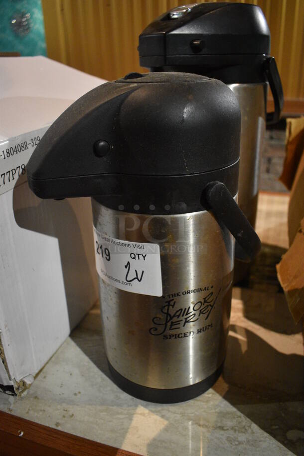 2 Metal Air Pots. 6x7x13, 6x7x16. 2 Times Your Bid! (bar) - Image 2 of 5