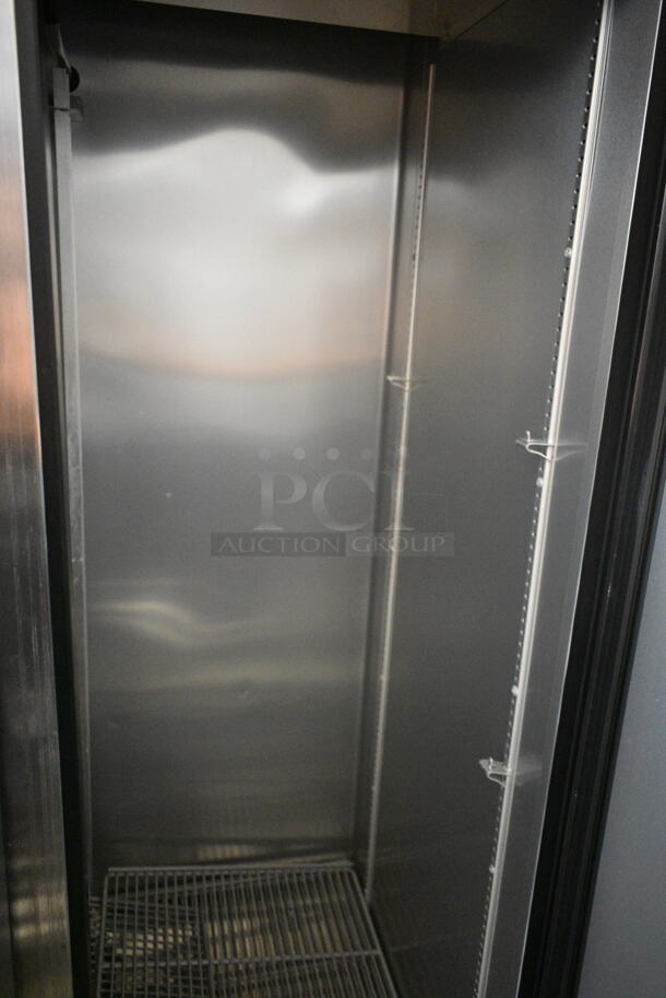2020 True T-35 Stainless Steel Commercial 2 Door Reach In Cooler w/ Poly Coated Racks and Commercial Casters. 115 Volts, 1 Phase. Tested and Working! - Image 4 of 10