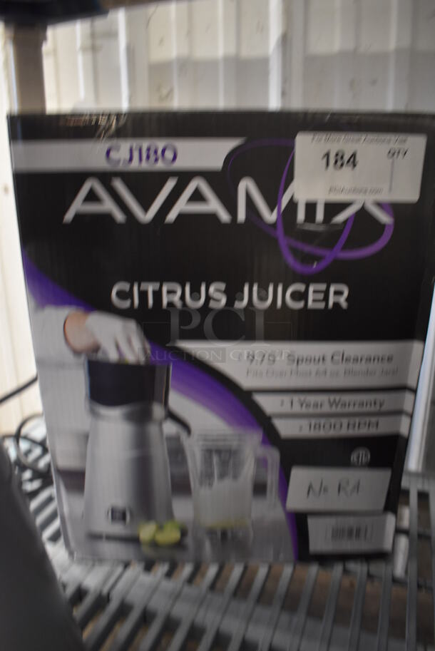 BRAND NEW IN BOX! 2021 AvaMix CJ180 Stainless Steel Commercial Countertop Electric Powered Citrus Bar Juicer. 120 Volts, 1 Phase. 8x10x21. Tested and Working! - Image 4 of 6