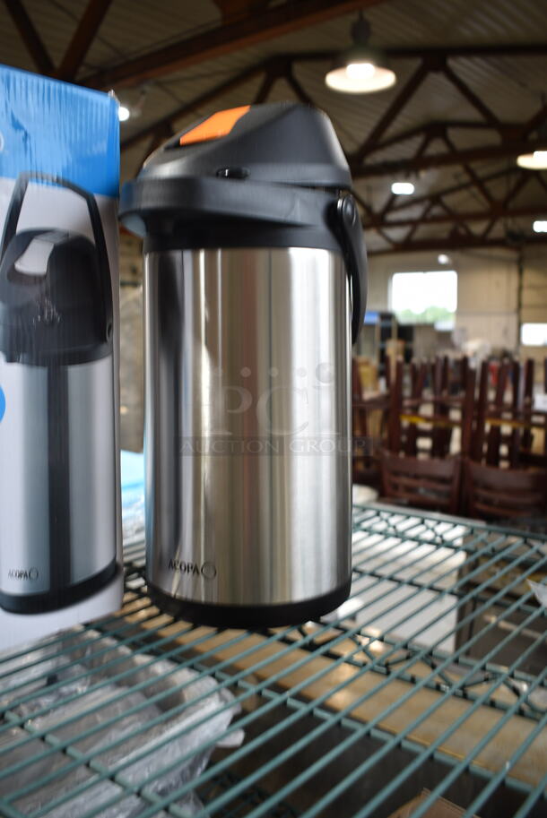 3 BRAND NEW SCRATCH AND DENT! Items; Bunn Stainless Steel Beverage Holder Dispenser, 2 553A40DSL Acopa Air Pot. 3 Times Your Bid! - Image 5 of 7