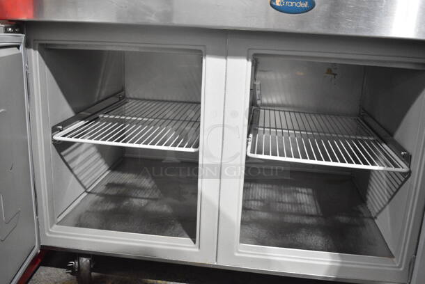 Randell Stainless Steel Commercial Pizza Prep Table. Tested and Powers On But Does Not Get Cold - Image 9 of 12