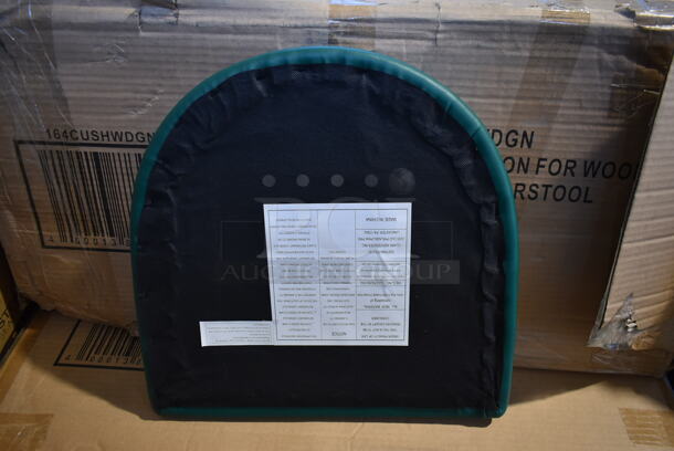 BRAND NEW SCRATCH AND DENT! Box of 4 Lancaster Table & Seating 164CUSHWDGN Vinyl Cushion for Wood Chair and Barstool. - Image 5 of 6
