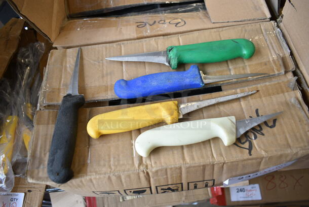55 SHARPENED Stainless Steel Knives Including Fillet Knives. 55 Times Your Bid!  - Image 3 of 5