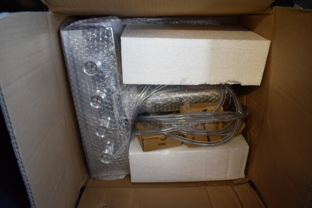 BRAND NEW SCRATCH AND DENT! 2023 Avantco 178UDD4HC Stainless Steel Commercial Direct Draw Kegerator w/ Beer Towers. Stock Picture Used as Gallery. 115 Volts, 1 Phase. Tested and Working! - Image 7 of 8