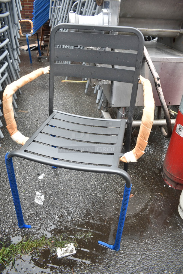 25 BRAND NEW! BFM Seating Vista Outdoor / Indoor Stackable Chair w/ Arm Rests. 25 Times Your Bid! - Image 3 of 4