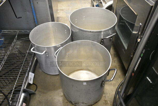 3 Metal Stock Pots. Includes 17x14x15. 3 Times Your Bid!  - Image 1 of 4