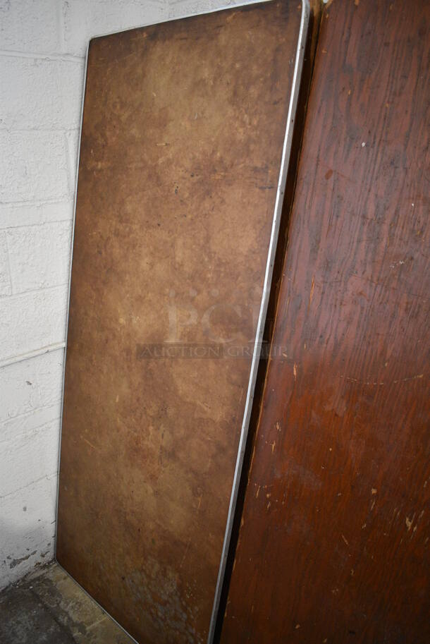11 Various Wood Pattern Folding Tables. Includes 72x30x2. 11 Times Your Bid! - Image 2 of 4