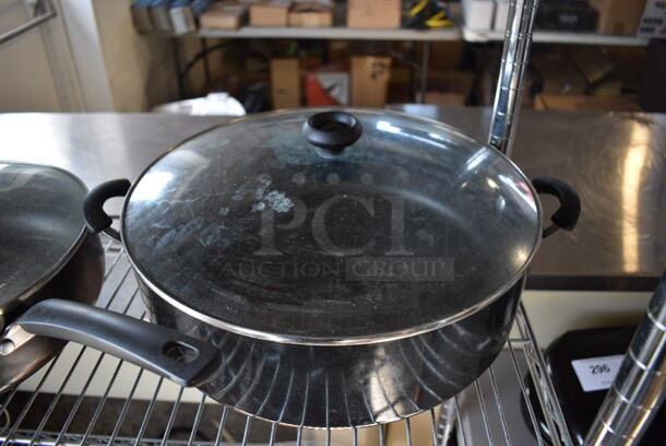 2 Metal Sauce Pots w/ Lids. 21.5x12x7, 18x14x8. 2 Times Your Bid! - Image 3 of 3