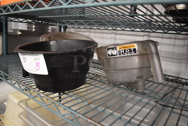 3 Poly Iced Tea Brew Baskets. 10x9x5. 3 Times Your Bid! - Image 2 of 3