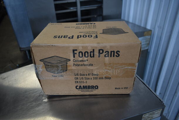Box of 6 BRAND NEW Cambro Clear Poly 1/6 Size Drop In Bins. 1/6x4 - Image 2 of 6