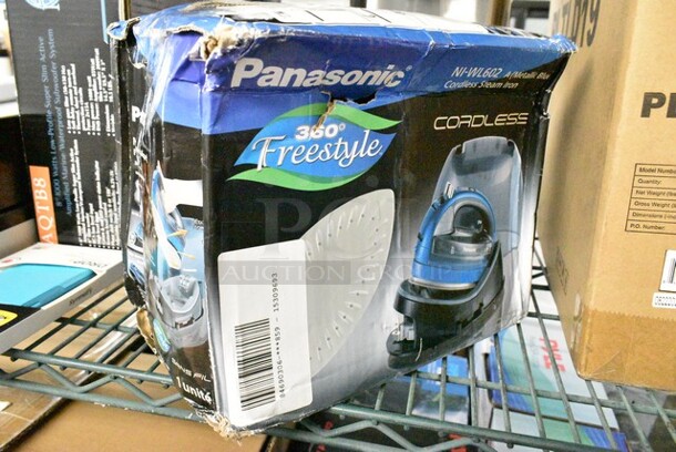 7 Various Items Including SLPUMP20 Electric Air Pump Compressor, Panasonic NI-WL602 Cordless Steam Iron, Otter Phone Case, Pyle AQTB8 Super Slim Active Marine Subwoofer Speaker, SereneLife SLGLF130 Smart Indoor Garden, Nutrichef PKWK43 Electric Water Boiler and Warmer, Pyle PLTLD19 Television. 7 Times Your Bid!  - Image 4 of 12