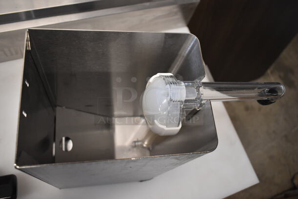 BRAND NEW SCRATCH AND DENT! Nemco 10961  Asept Stainless Steel Countertop Pump Dispenser for 1.5 Gallon / 6 Qt. Pouches - Image 8 of 9