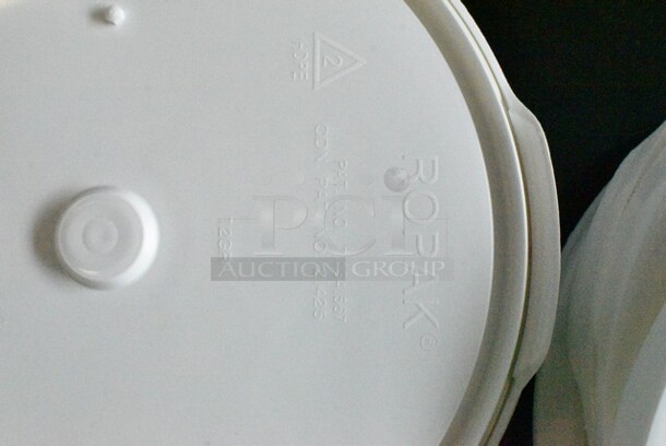 ALL ONE MONEY! Lot of Poly Buckets and Lids.  - Image 3 of 12