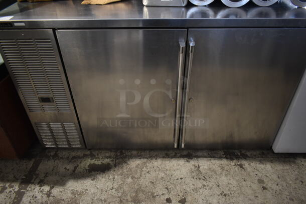 Perlick BBS60-RO Stainless Steel Commercial 2 Door Back Bar Cooler. 115 Volts, 1 Phase. Tested and Working! - Image 3 of 6