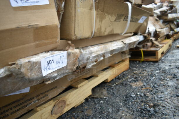 2 BRAND NEW SCRATCH AND DENT! Items Including Regency 600T2460G 24" x 60" 18-Gauge 304 Stainless Steel Commercial Work Table with Galvanized Legs and Undershelf and 4668339 Unit. 2 Times Your Bid! May Be Missing Pieces.  - Image 2 of 4