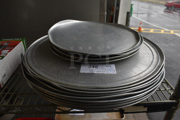 15 Various Metal Round Pizza Baking Pans. Includes 20x20x1. 15 Times Your Bid!