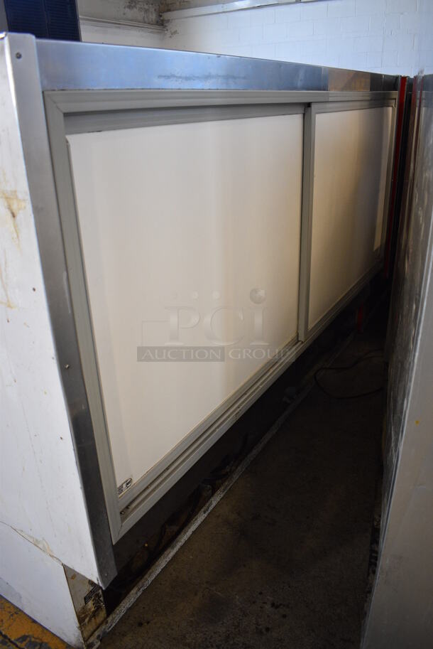Metal Commercial Floor Style Dry Display Case Merchandiser w/ Poly Coated Shelves. 77.5x34x50 - Image 5 of 5