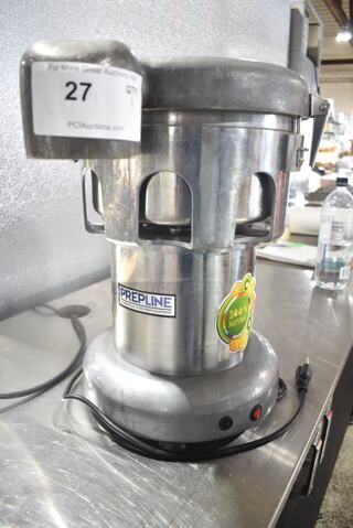 2022 PrepLine Juicefaster 2000 Stainless Steel Commercial Countertop Citrus Juicer. 110 Volts, 1 Phase. Tested and Working!