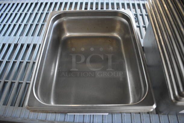 2 Stainless Steel 1/2 Size Drop In Bins. 1/2x4. 2 Times Your Bid! - Image 2 of 3