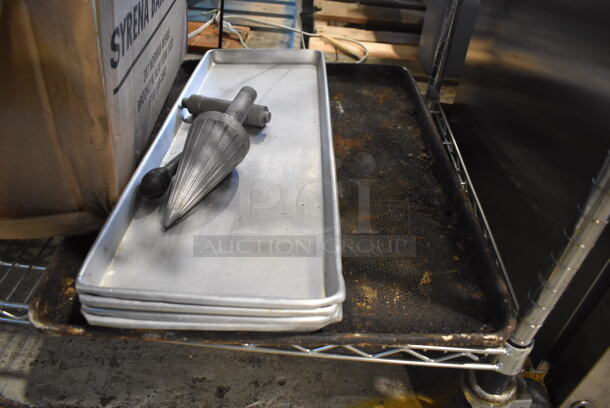 ALL ONE MONEY! Tier Lot of Various Items Including Foil Bins, Metal Trays and Decorations - Image 3 of 4