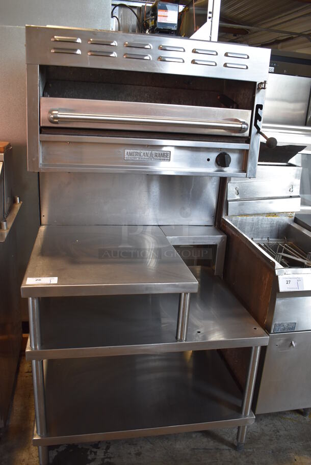 American Range ARSM-36 Stainless Steel Commercial Propane Gas Powered Cheese Melter on Work Station. - Image 1 of 7
