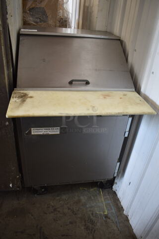Beverage Air SP27-12M Stainless Steel Commercial Sandwich Salad Prep Table Bain Marie Mega Top. 115 Volts, 1 Phase. Tested and Powers On But Does Not Get Cold