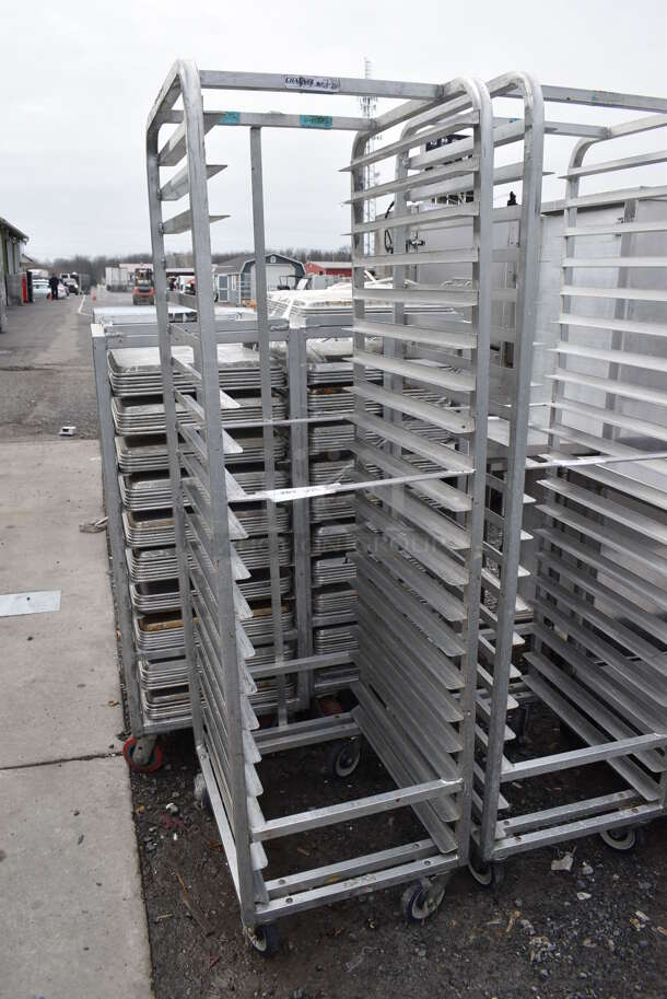 Metal Commercial Pan Transport Rack on Commercial Casters. 20.5x26x70 - Image 3 of 6