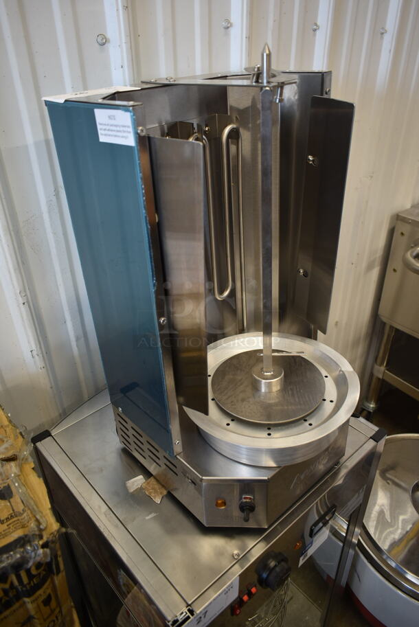 BRAND NEW SCRATCH AND DENT! 2022 Avantco 177VBE101A Stainless Steel Commercial Countertop Vertical Broiler. 120 Volts, 1 Phase.  - Image 2 of 6
