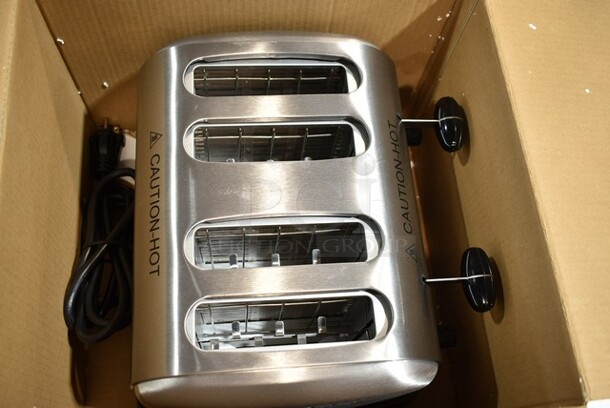 BRAND NEW SCRATCH AND DENT! Hatco TPT-208 Stainless Steel Countertop 4 Slot Toaster. 208 Volts, 1 Phase.  - Image 3 of 4