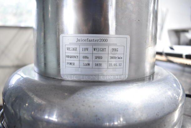 2022 PrepLine Juicefaster 2000 Stainless Steel Commercial Countertop Citrus Juicer. 110 Volts, 1 Phase. Tested and Working! - Image 8 of 8
