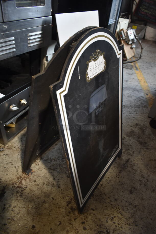 2 Signs; Stella Artois A Frame Sidewalk Chalkboard Sign and Parking Sign. 2 Times Your Bid! - Image 5 of 6