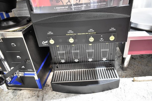 BRAND NEW SCRATCH AND DENT! Curtis CAFEPC4CS10000 Stainless Steel Countertop Cafe Series Primo PC4 Four Station Cappuccino Machine with Four 4 lb. Hopper. 120 Volts, 1 Phase.  - Image 3 of 5