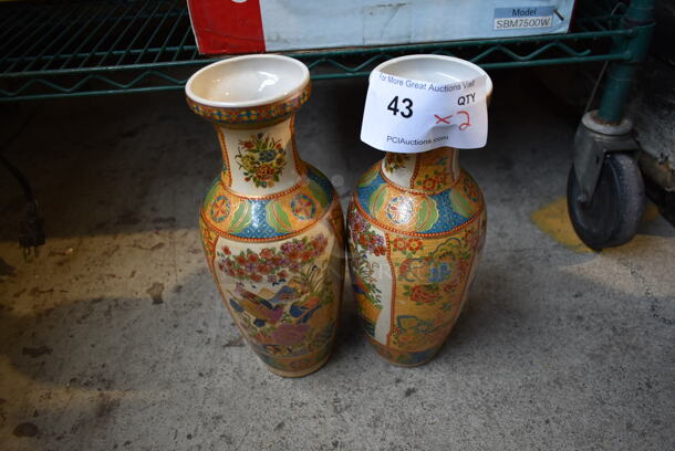 2 Decorative Vases. 2 Times Your Bid!