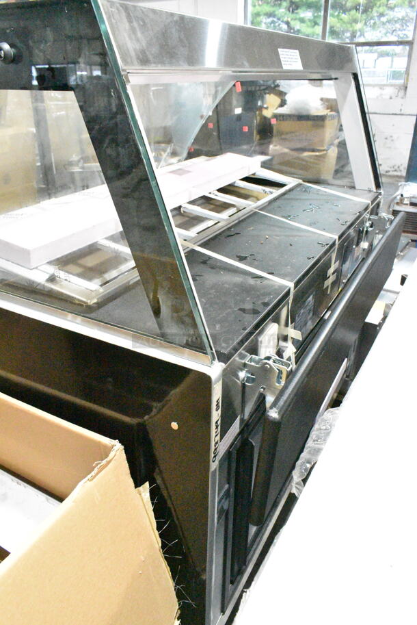 BRAND NEW! Hussmann CR3-P-4-SH-RSS-R Metal Open Grab N Go Merchandiser w/ Top Cabinet. 120/208-240 Volts, 1 Phase.  - Image 3 of 11