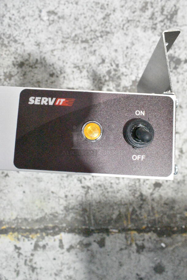 BRAND NEW SCRATCH AND DENT! ServIt 423SW54TLHDBLA 54" Lighted Double Strip Warmer with Dual Toggle Controls. 120 Volts, 1 Phase. - Image 6 of 8