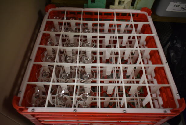 Metal Dolly on Commercial Casters w/ 3 Poly Dish Caddies and Contents. (ice room) - Image 3 of 4