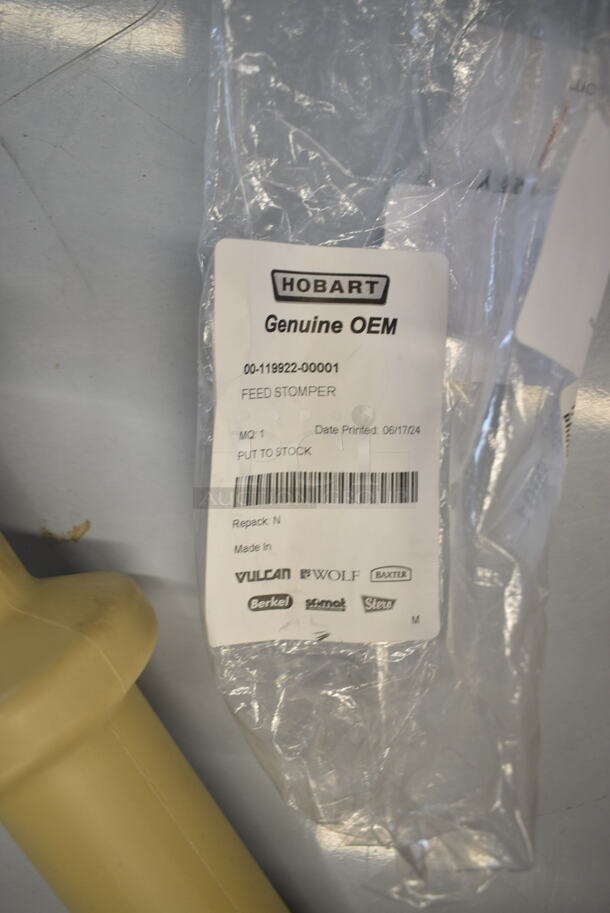 3 BRAND NEW SCRATCH AND DENT! Items Including HP0011909900 Hobart 00-119099-00002 Overflow Tube, HP0011992200 Hobart 00-119922-00001 Feed Stomper, HP00274312 Hobart 00-274312 Pestle. 3 Times Your Bid!  - Image 7 of 12