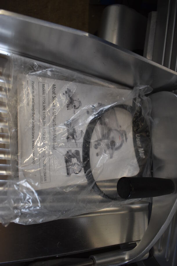 Avantco Model 300ES-12 Stainless Steel Commercial Countertop Meat Slicer w/ Blade Sharpener. 120 Volts, 1 Phase. 25x20x19. Tested and Working! - Image 7 of 7