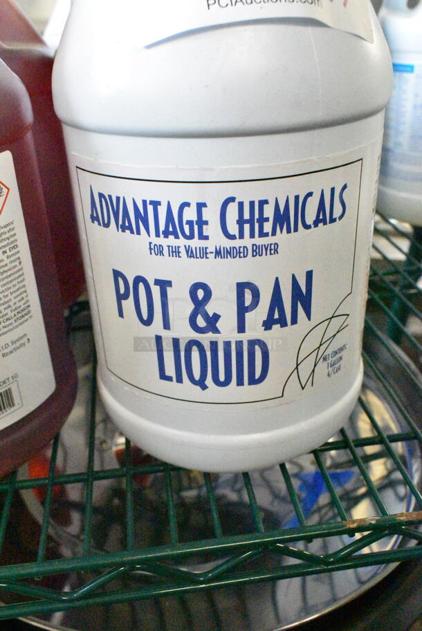 6 BRAND NEW SCRATCH AND DENT! Items Including John Boos MYS-3 Mystery Oil, Advantage Chemicals Degreaser, 3 Advantage Chemicals 1 gallon / 128 oz. Concentrated Pot & Pan Liquid Detergent, Pure Bright Ultra Bleach. 6 Times Your Bid! - Image 9 of 11