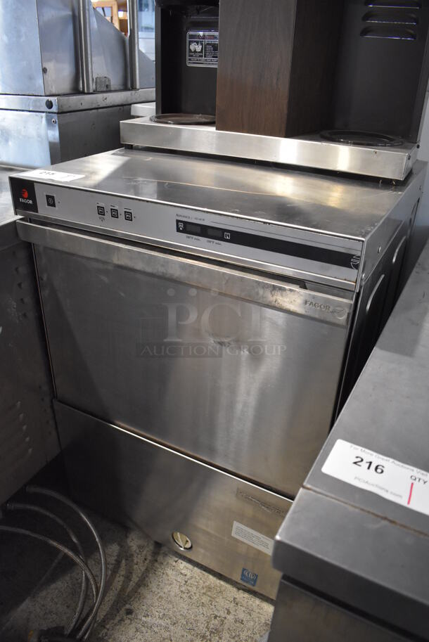 Fagor Stainless Steel Commercial Undercounter Dishwasher. 250 Volts. 23.5x25x33 - Image 3 of 8