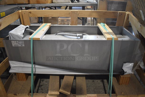 BRAND NEW IN CRATE! 2015 Duke Model AD12ESL M Stainless Steel Commercial Steam Table Insert. 208 Volts, 1 Phase. 46x17.5x13