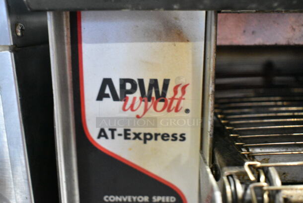 APW Wyott AT EXPRESS Stainless Steel Commercial Countertop Conveyor Toaster Oven. 120 Volts, 1 Phase.  - Image 2 of 6